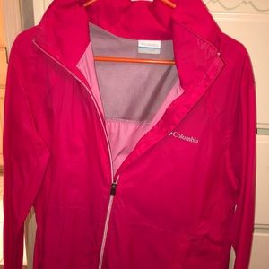 Columbia rain jacket, lightly used
